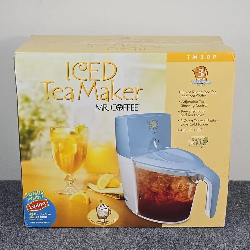 Mr. Coffee 3-Quart Iced Tea Maker Light Blue Model TM50P